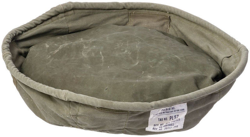media image for large vintage tent fabric pet bed design by puebco 7 229