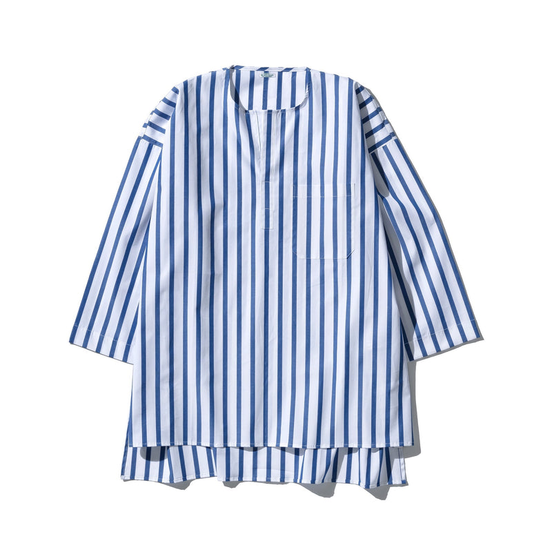 media image for Cotton Stripe Shirt Crew Neck 3 212
