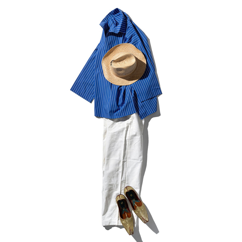 media image for Cotton Stripe Shirt Regular Collar 10 277