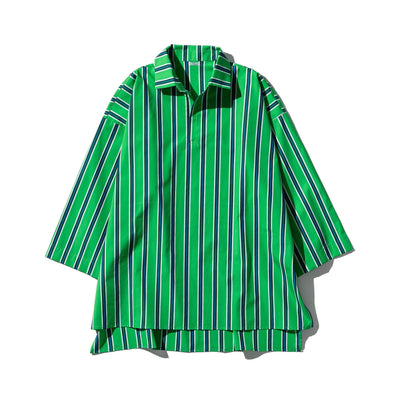 product image for Cotton Stripe Shirt Regular Collar 4 60