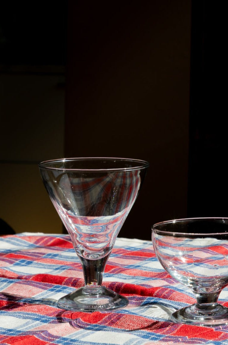 media image for Blown Glass Triangle Dessert Cup 238