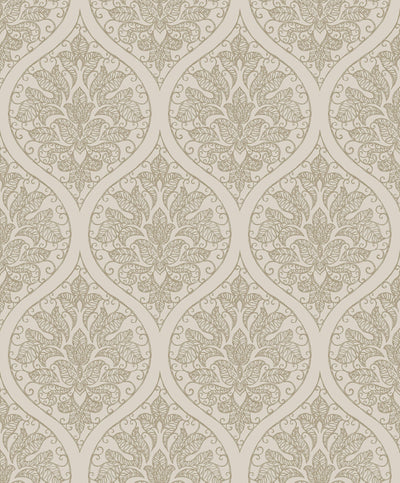 product image of Emporium Ogee Cream/Gold from the Emporium Collection by Galerie Wallcoverings 589