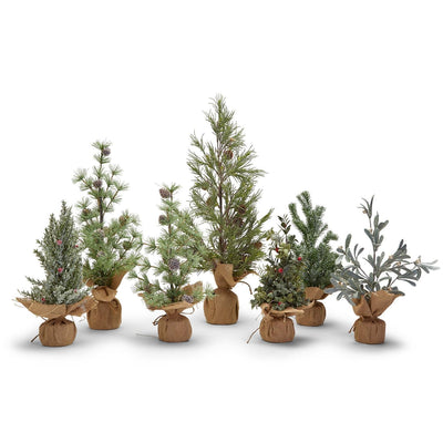 product image of frosted evergreens set of 7 1 57