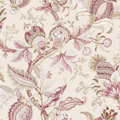 product image of sample jacobino edra red wallpaper from cottage chic collection by galerie wallcoverings 1 544