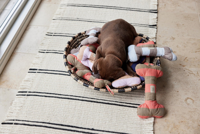 media image for ashi dog toy cherry red taupe 6 297