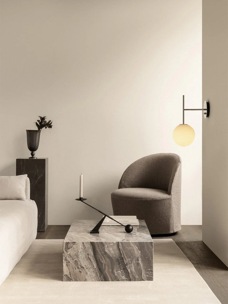 media image for Tearoom Loose Cover Swivel Lounge Chair Audo Copenhagen 71113 007557 13 255