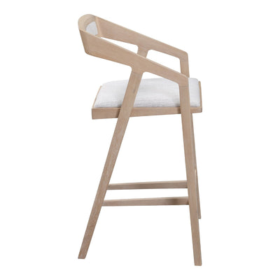 product image for Padma Oak Counter Stool Light Grey 3 81