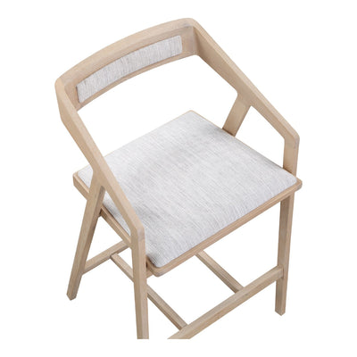 product image for Padma Oak Counter Stool Light Grey 5 77