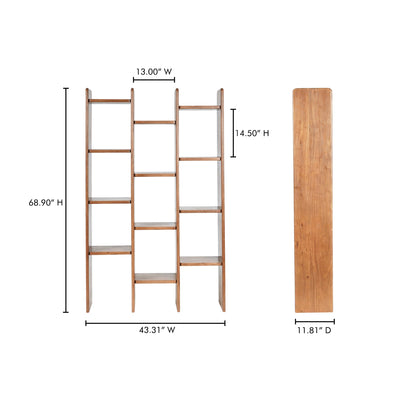 product image for Orson Bookcase Moes Home Collection Mhc Bz 1158 03 9 49