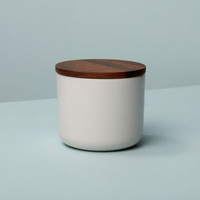 product image for stoneware container with acacia lid 4 9
