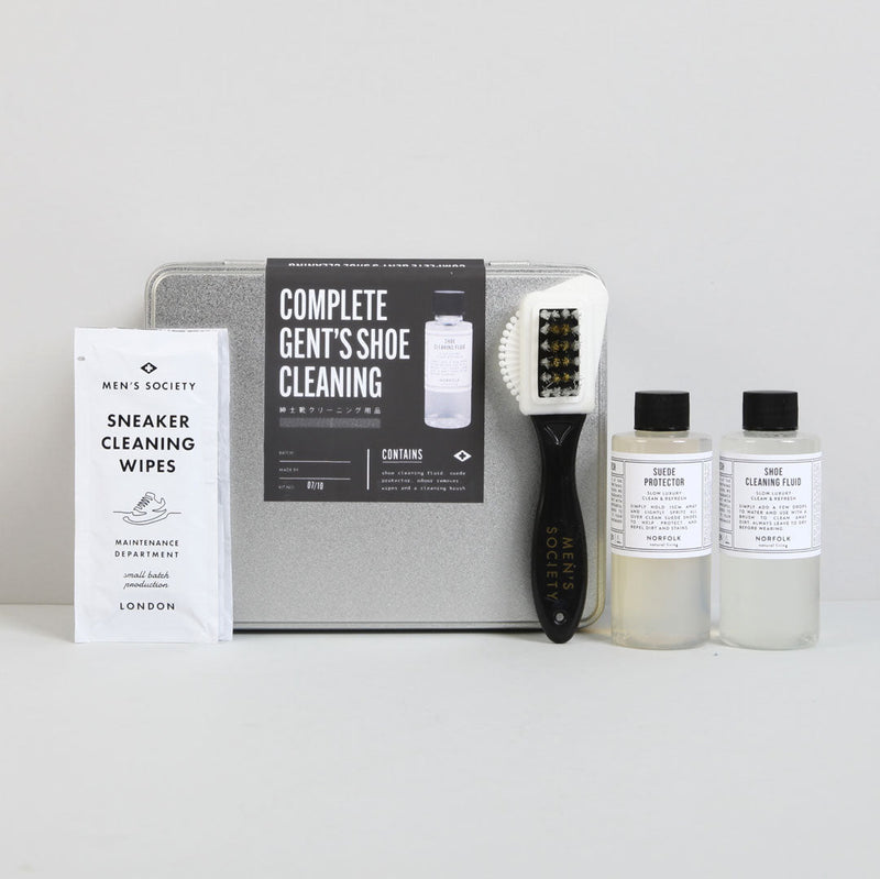 media image for complete gents shoe cleaning kit design by mens society 1 250