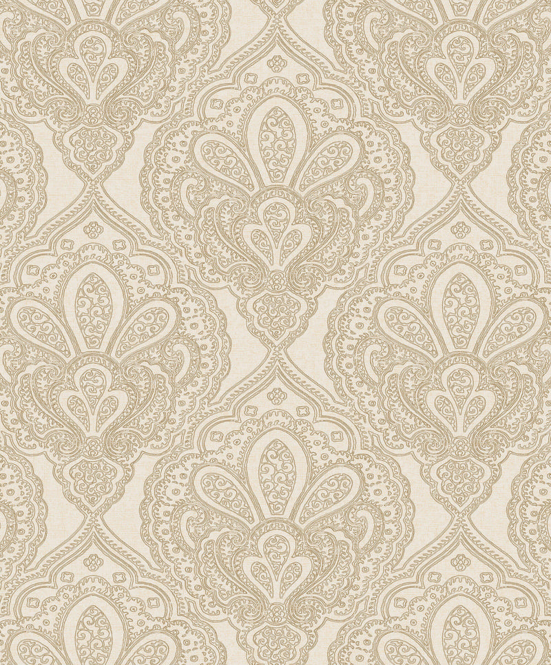 media image for Mehndi Damask Gold from the Emporium Collection by Galerie Wallcoverings 21