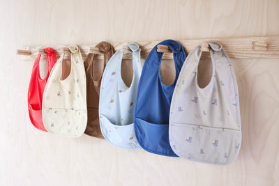 product image for dino bib set in clay and blue 3 74