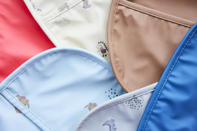 product image for dino bib set in butter and cherry red 2 29