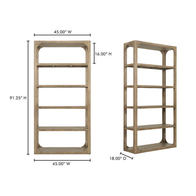 product image for Abbott Bookshelf Moes Home Collection Mhc Fr 1041 03 7 73