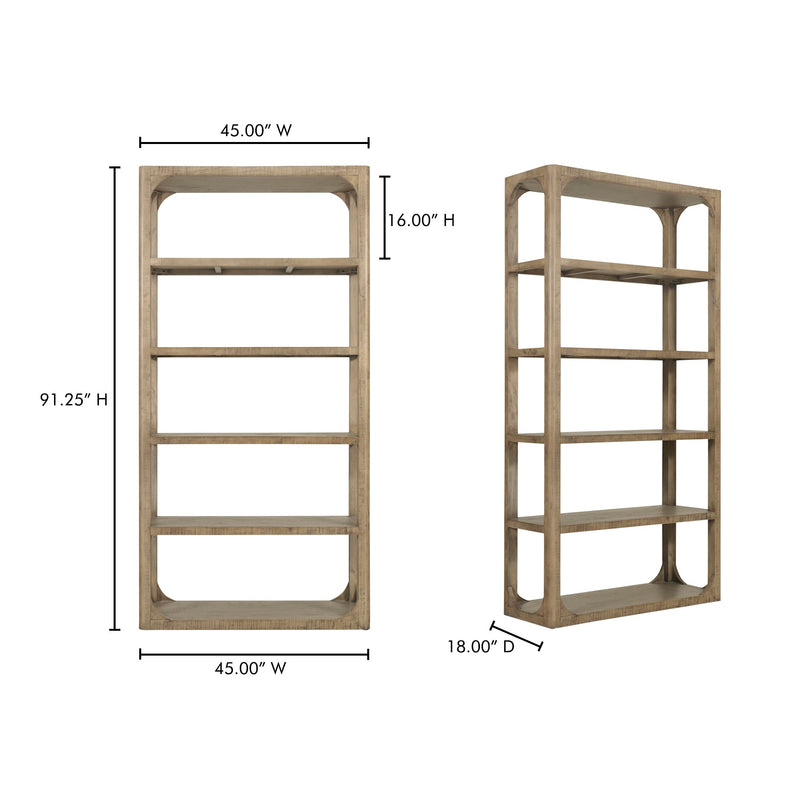media image for Abbott Bookshelf Moes Home Collection Mhc Fr 1041 03 7 238