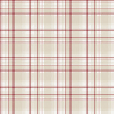 product image of sample checked biege red wallpaper from the kitchen recipes collection by galerie wallcoverings 1 575