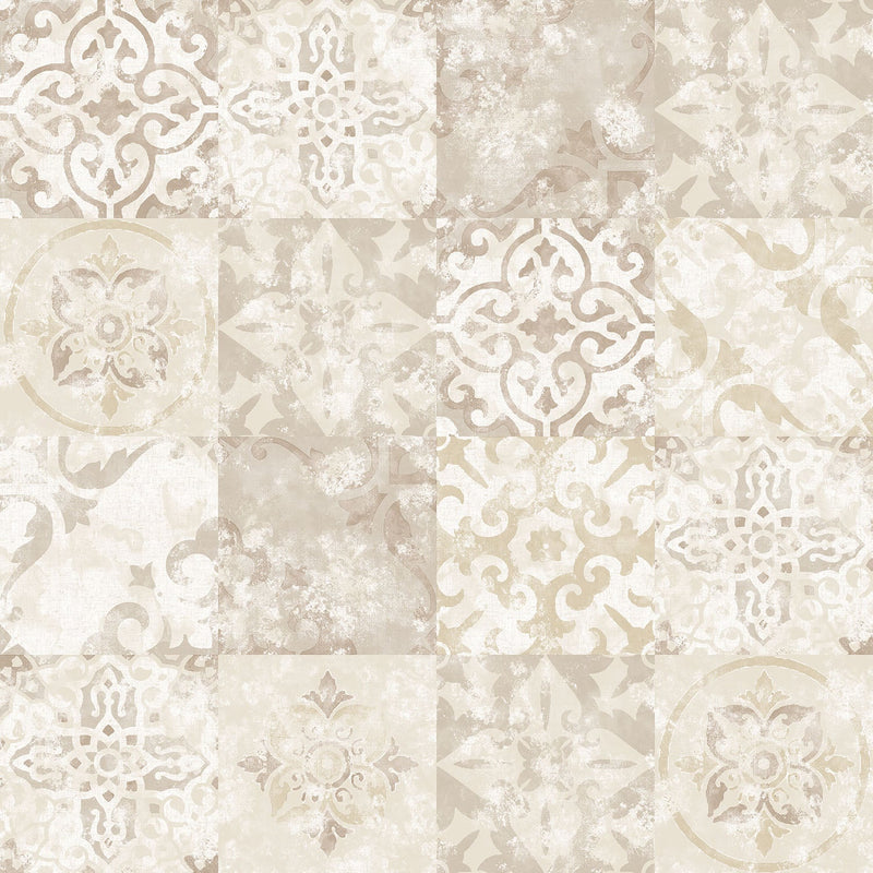 media image for sample tile effect beige wallpaper from the kitchen recipes collection by galerie wallcoverings 1 210