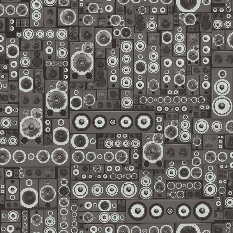 media image for sample speakers charcoal wallpaper from the grunge collection by galerie wallcoverings 1 248