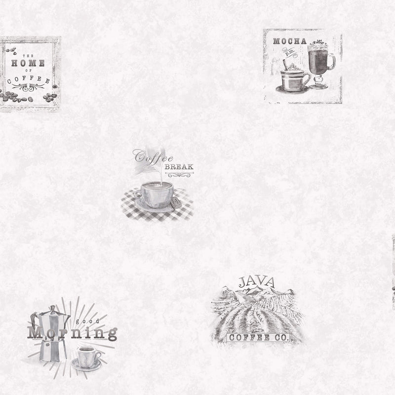 media image for sample coffee black grey wallpaper from the just kitchens collection by galerie wallcoverings 1 253