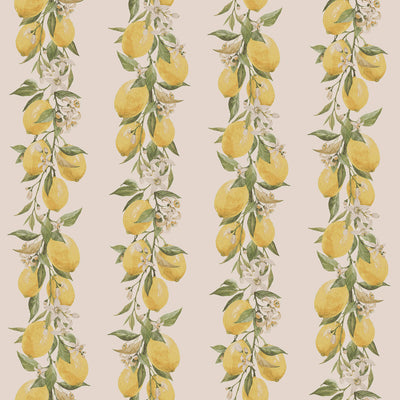 product image of sample lemon stripe yellow beige wallpaper from the just kitchens collection by galerie wallcoverings 1 552
