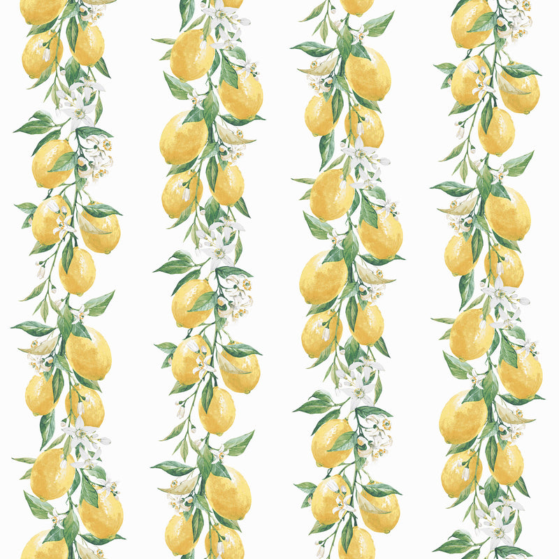 media image for sample lemon stripe yellow green wallpaper from the just kitchens collection by galerie wallcoverings 1 276