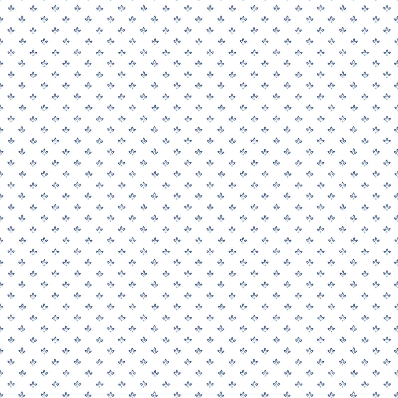 media image for Tri Leaf Navy/Blue Wallpaper from the Just Kitchens Collection by Galerie Wallcoverings 216