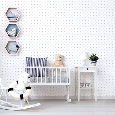 product image for Twinkle Star Grey Wallpaper from the Just 4 Kids 2 Collection by Galerie Wallcoverings 81