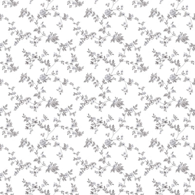 product image of Delicate Floral Black/Grey Wallpaper from the Small Prints Collection by Galerie Wallcoverings 579