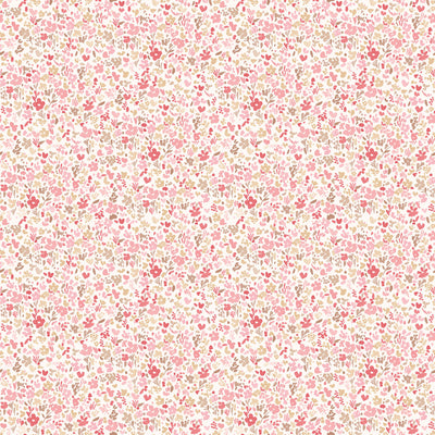 product image of Mini Mod Floral Cranberry/Tan Wallpaper from the Small Prints Collection by Galerie Wallcoverings 584