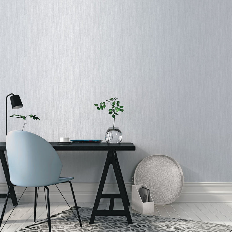 media image for Vertical Textile Blue/Grey/Metallic Wallpaper from the Special FX Collection by Galerie Wallcoverings 219