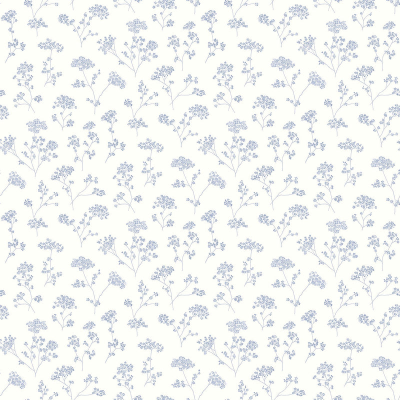 media image for Flowers Black/White Wallpaper from the Miniatures 2 Collection by Galerie Wallcoverings 279