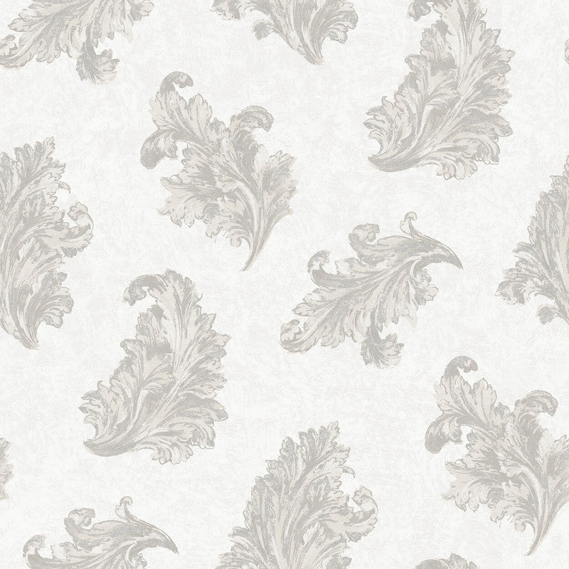 media image for Acanthus Wallpaper in Silver Grey 233