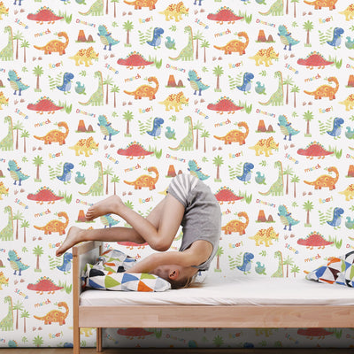 product image for Dinosaurs Primary Wallpaper from the Tiny Tots 2 Collection by Galerie Wallcoverings 29