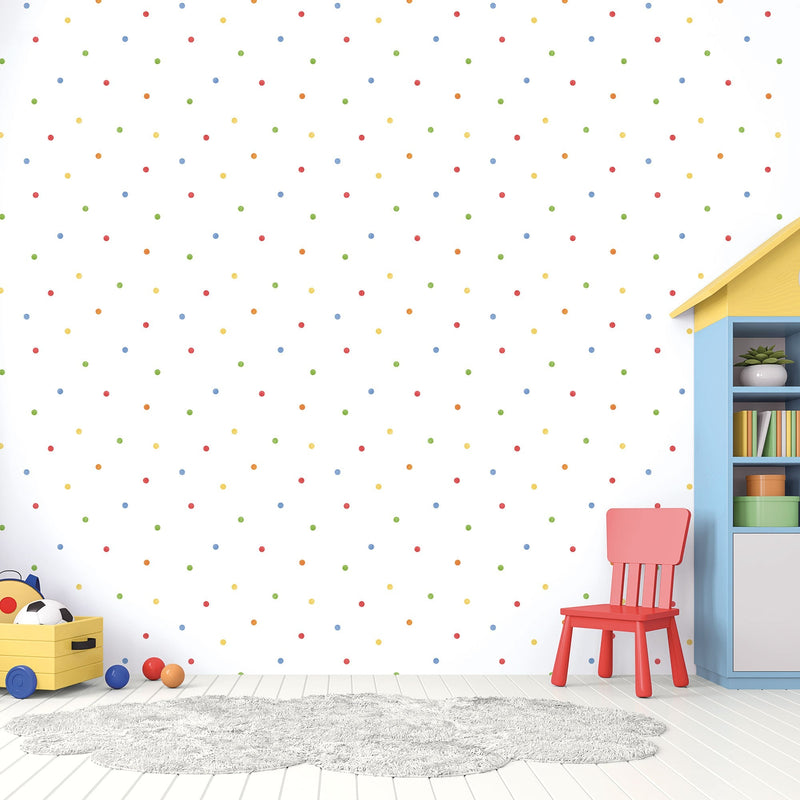 media image for Dots Primary Wallpaper from the Tiny Tots 2 Collection by Galerie Wallcoverings 21
