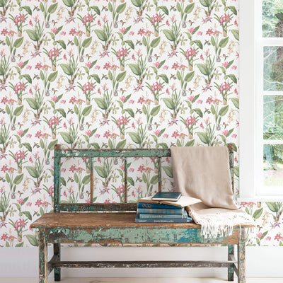 product image for Cottage Botanical Pink Wallpaper from the Secret Garden Collection by Galerie Wallcoverings 13