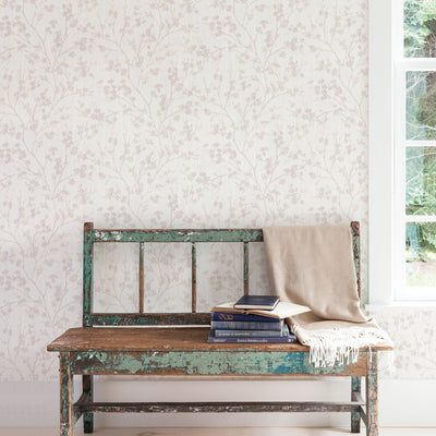 product image for Wispy Branches White Wallpaper from the Secret Garden Collection by Galerie Wallcoverings 41