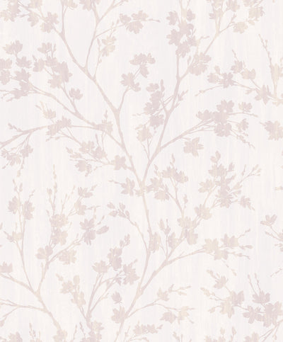 product image of Wispy Branches White Wallpaper from the Secret Garden Collection by Galerie Wallcoverings 522