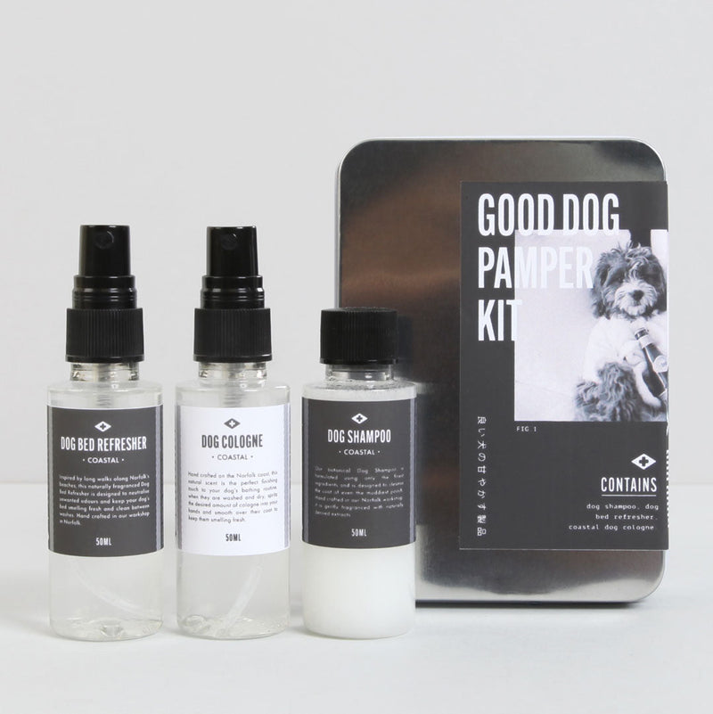 media image for good dog pamper kit tin coastal design by mens society 1 238