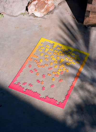 product image for Gradient Puzzle in Red & Yellow design by Areaware 24