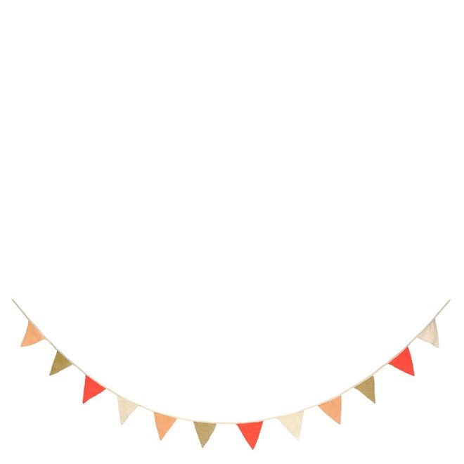 media image for pink knitted flag garland by meri meri 1 274