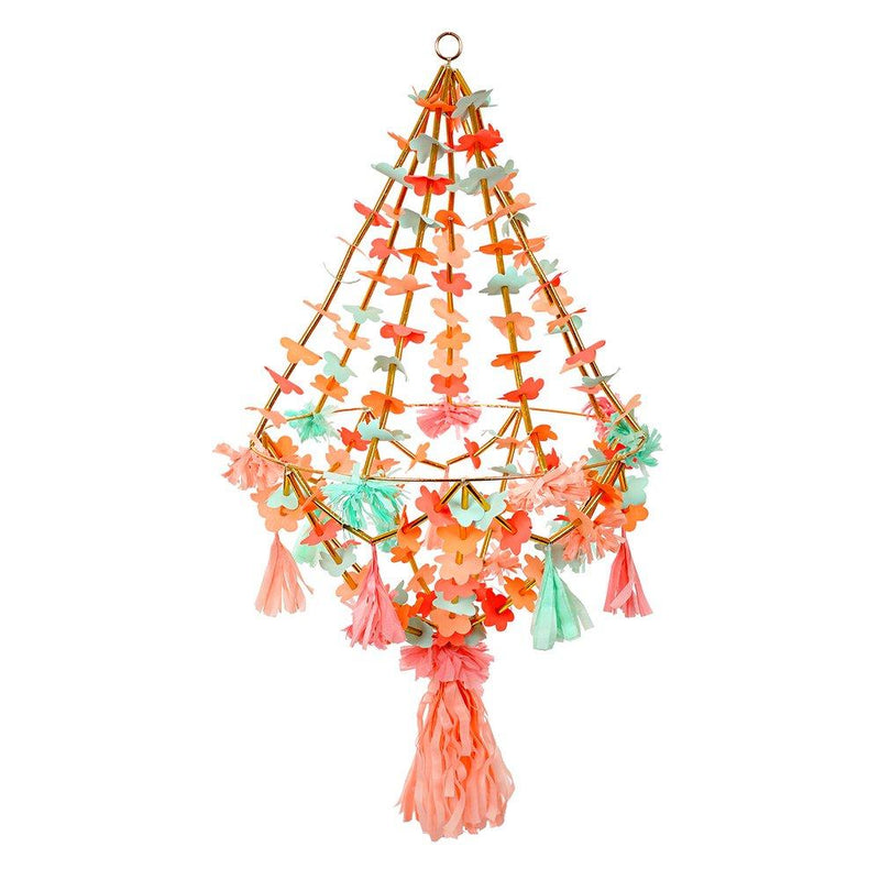 media image for neon gold fabric chandelier by meri meri 1 29