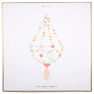 product image for neon gold fabric chandelier by meri meri 2 54