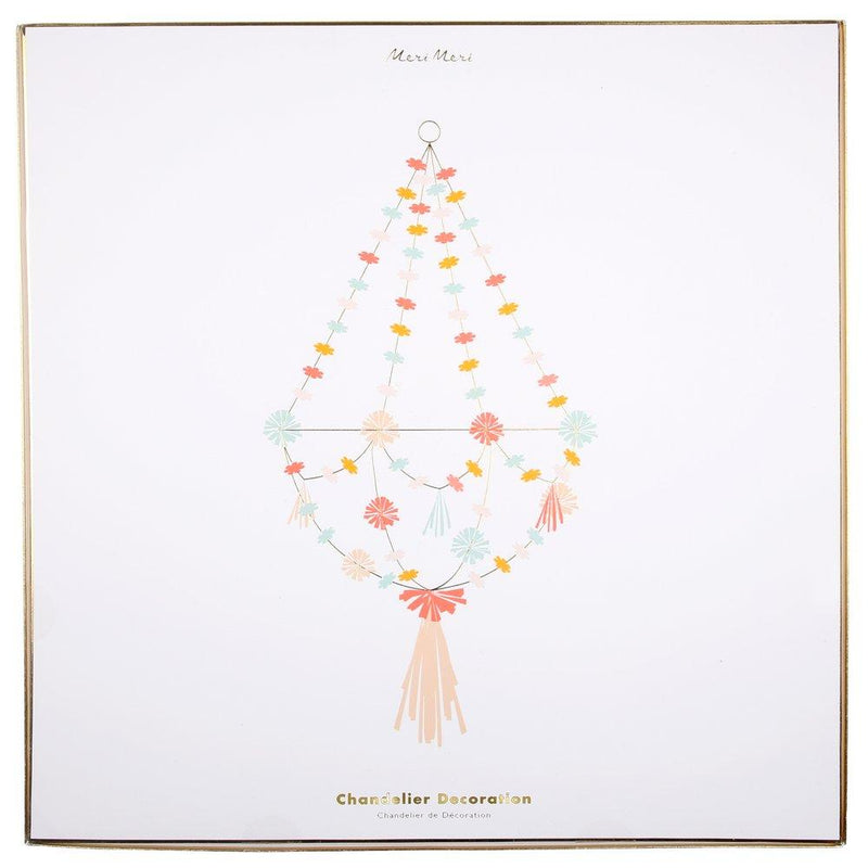 media image for neon gold fabric chandelier by meri meri 2 287