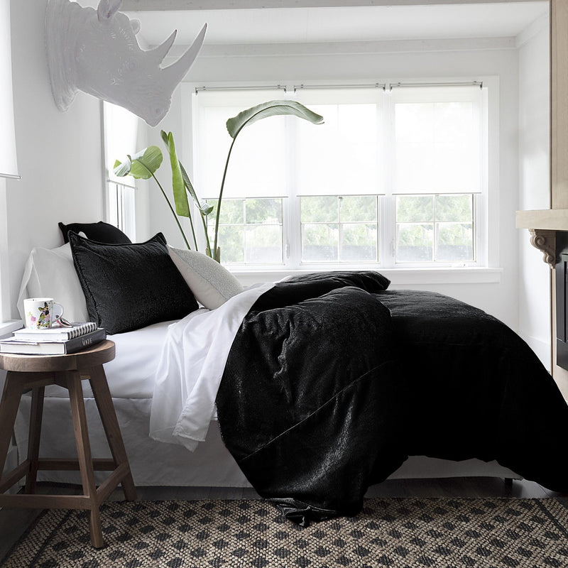 media image for Juno Velvet Black Bedding 6 230