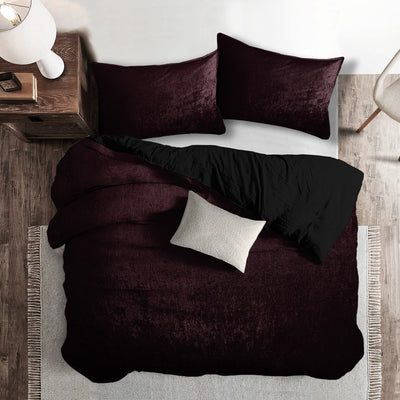 product image for Juno Velvet Bordeaux Bedding 5 46