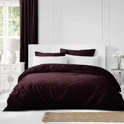 product image of Juno Velvet Bordeaux Bedding 4 516