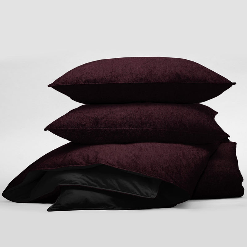 media image for Juno Velvet Bordeaux Bedding 3 275