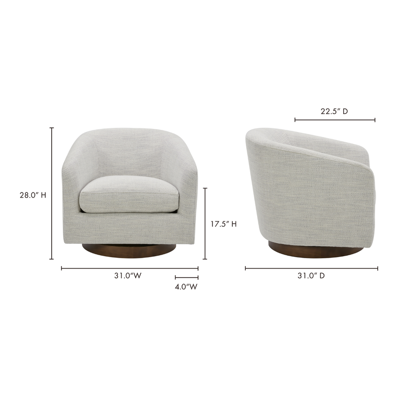 media image for oscy swivel chair by Moe& 237