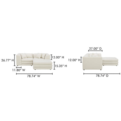 product image for Lowtide Nook Modular Sectional Moes Home Collection Mhc Kq 1038 09 12 56